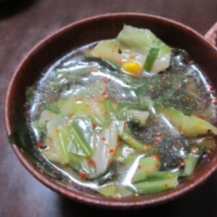 エコレシピ☆くず野菜で中華スープ